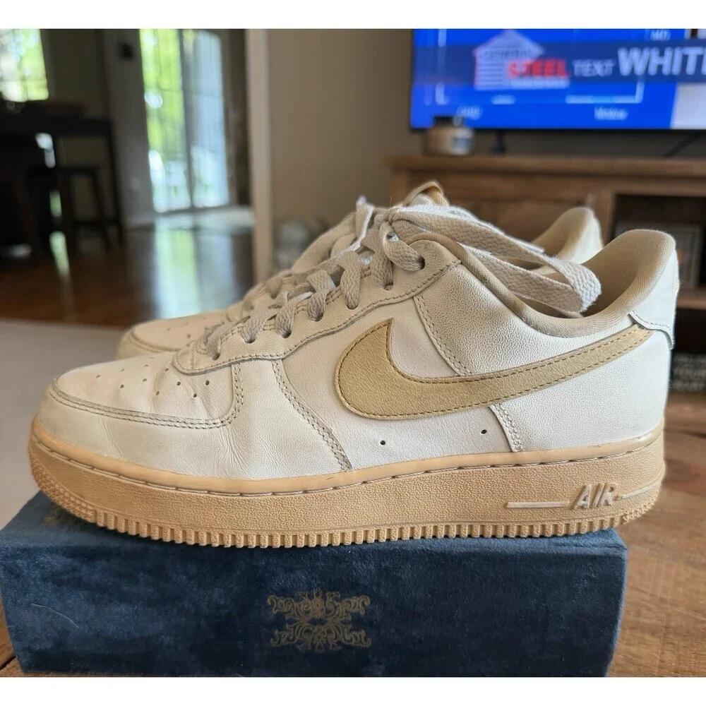Nike Air Force 1 ’07 Sail Sesame FZ3597-133 Womens 7.5 Beige Cream